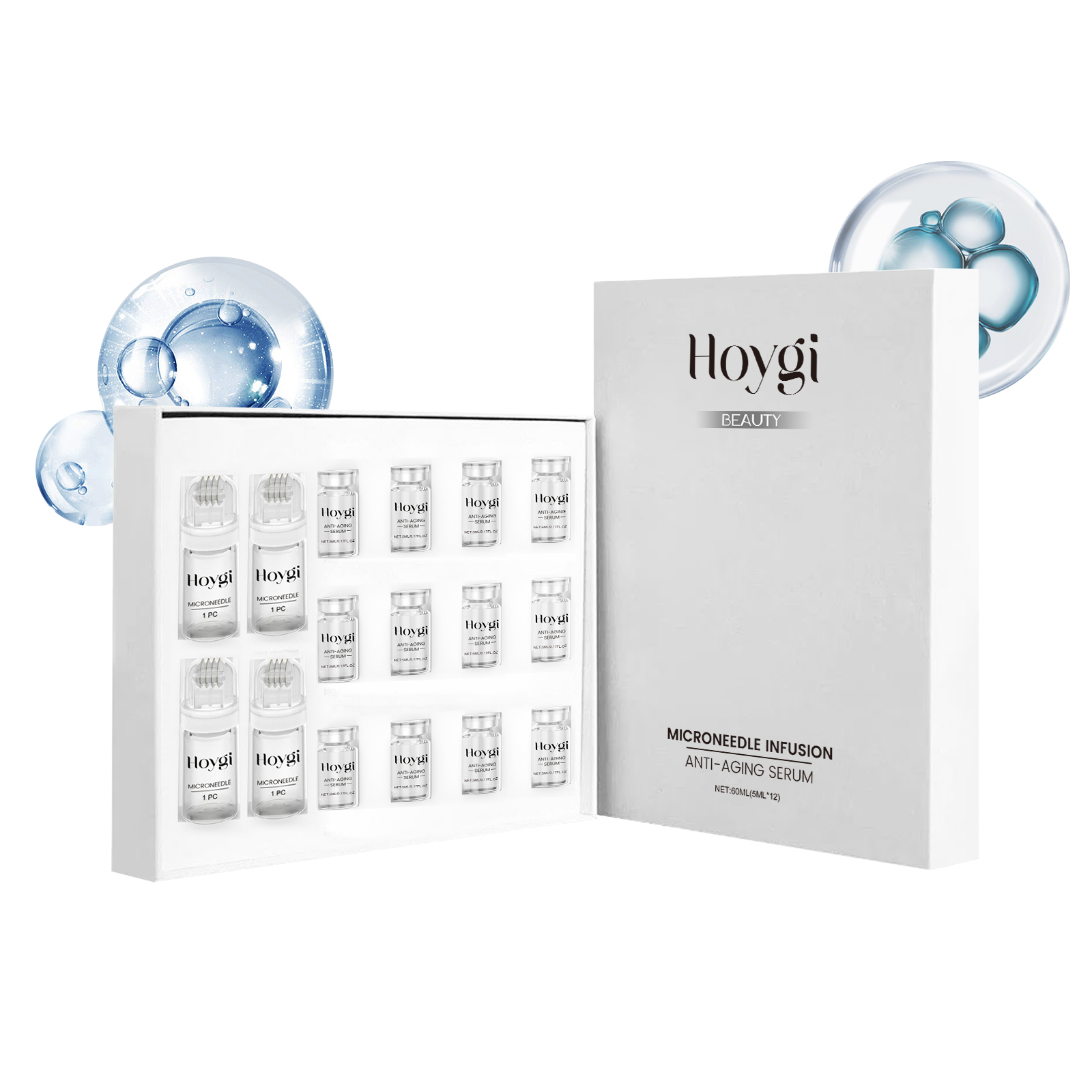 Luxury Skincare Brands - Kit Sérum Raffermissant Visage avec Rouleau