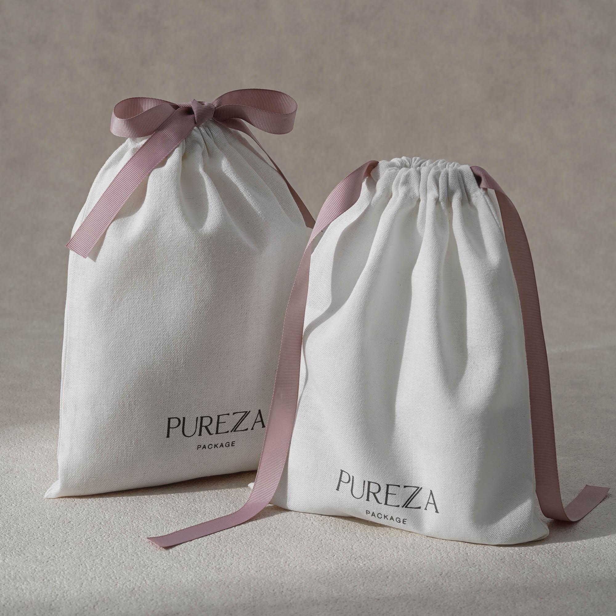Sac en coton avec cordon de se - Luxury Skincare Packaging avis et prix