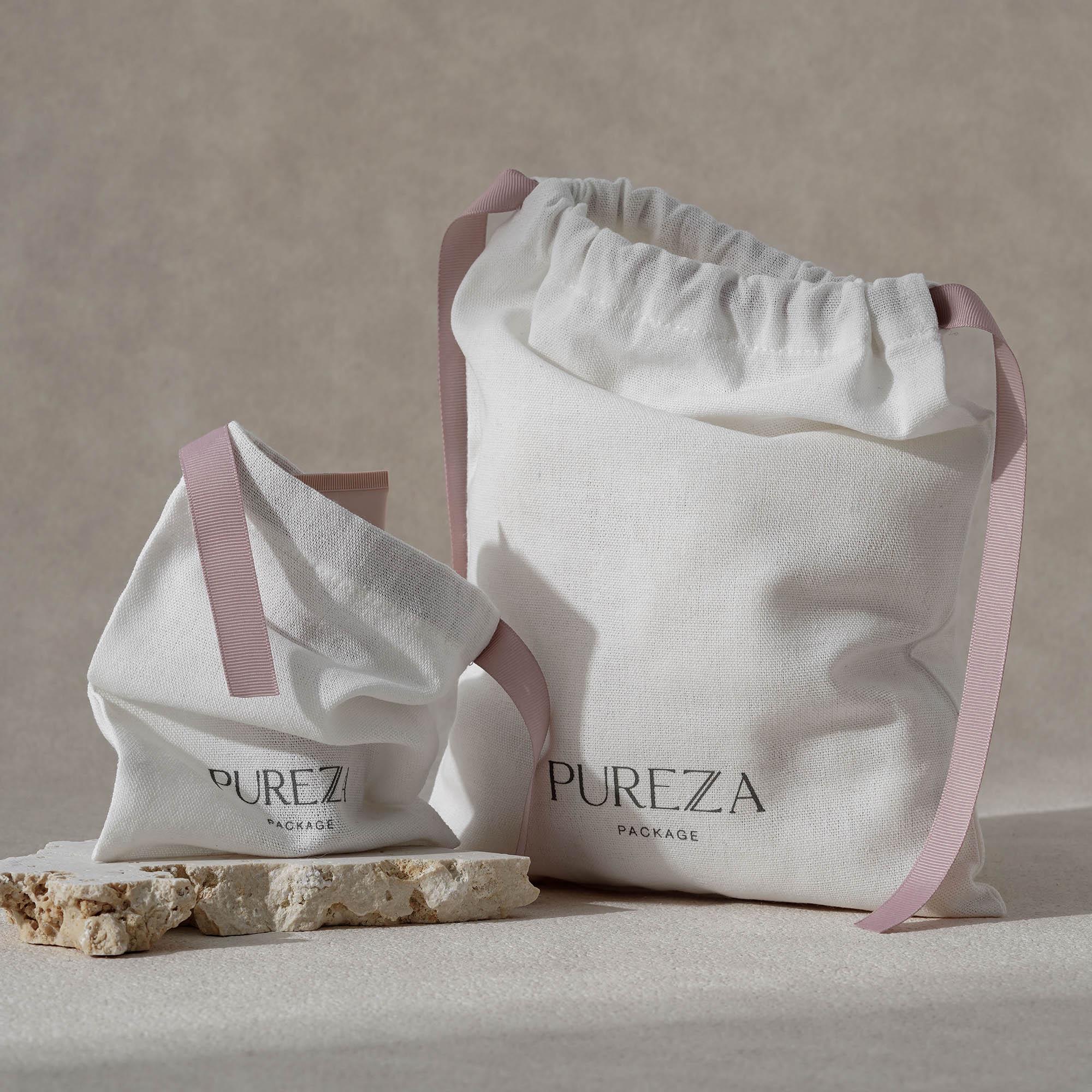 Sac en coton avec cordon de se - Luxury Skincare Packaging avis et prix