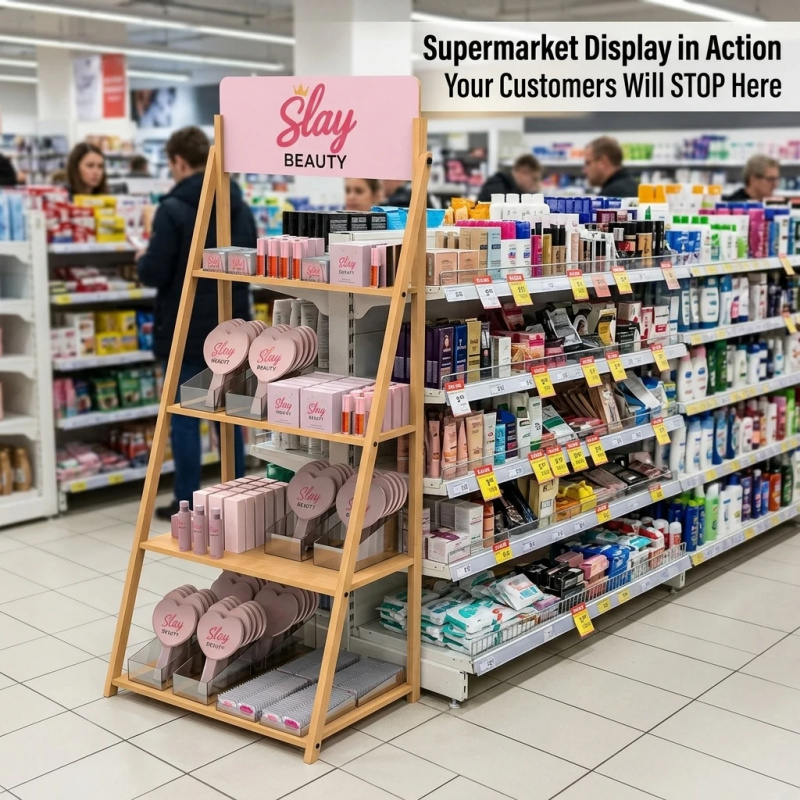 Support de présentation en boi - Luxury Skincare Shop avis et prix