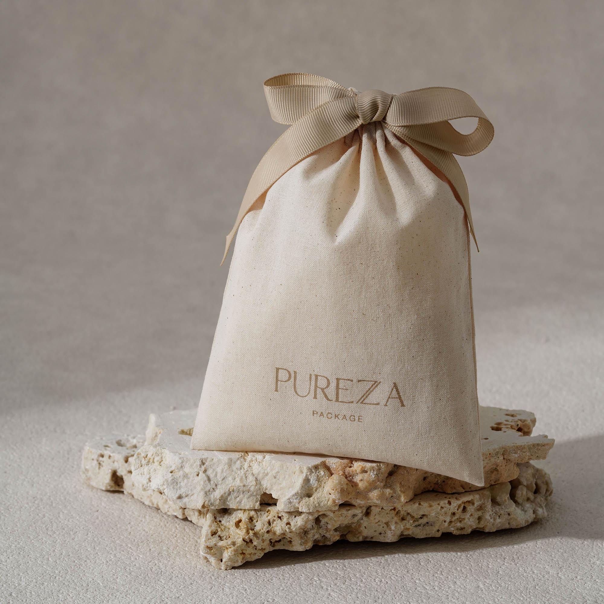 Pochette à cordon en coton nat - Luxury Skincare Packaging avis et prix